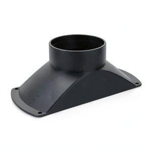 POWERTEC 70150 Rectangular Dust Hood Collector – ABS Plastic, 4 Inch OD Attachment for Woodworking Dust Collection Hose and Fittings-0